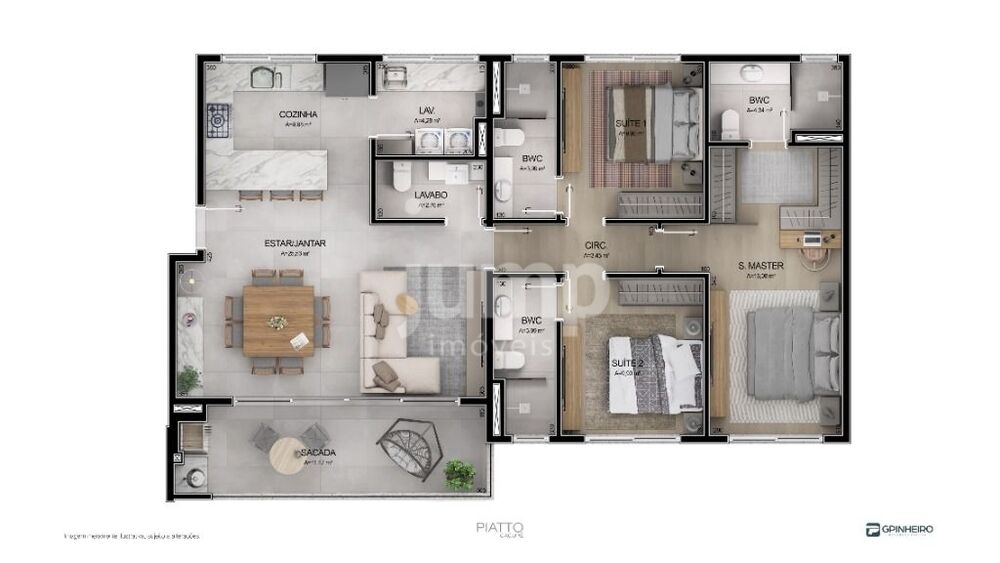 Apartamento, 3 quartos, 128 m² - Foto 2