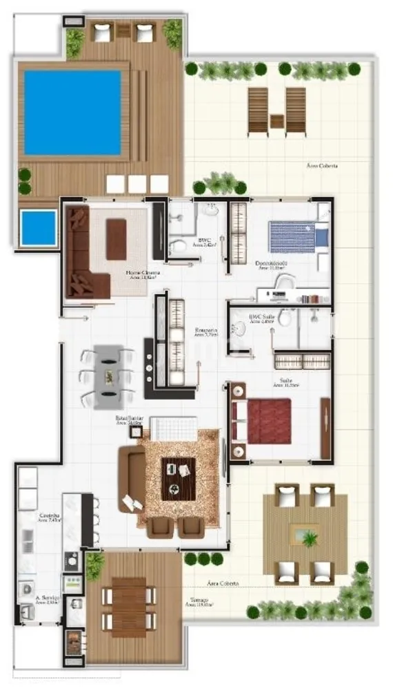 Cobertura, 3 quartos, 227 m² - Foto 13