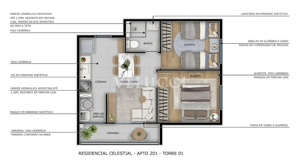 Apartamento, 2 quartos, 39 m² - Foto 8