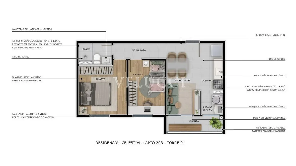 Apartamento, 2 quartos, 39 m² - Foto 7