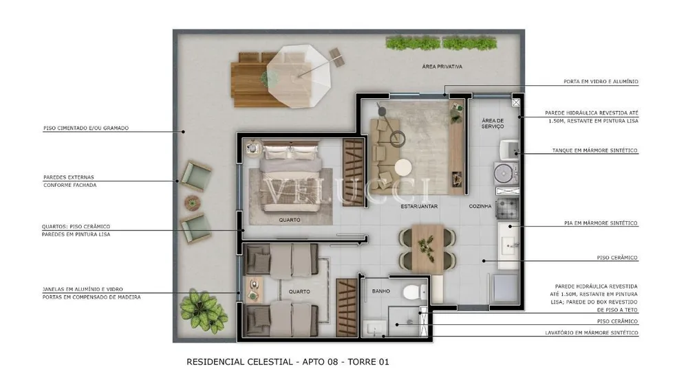 Apartamento, 2 quartos, 39 m² - Foto 10