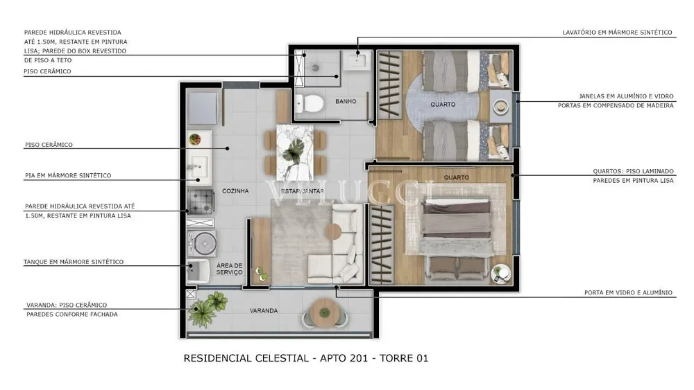 Apartamento, 2 quartos, 39 m² - Foto 4