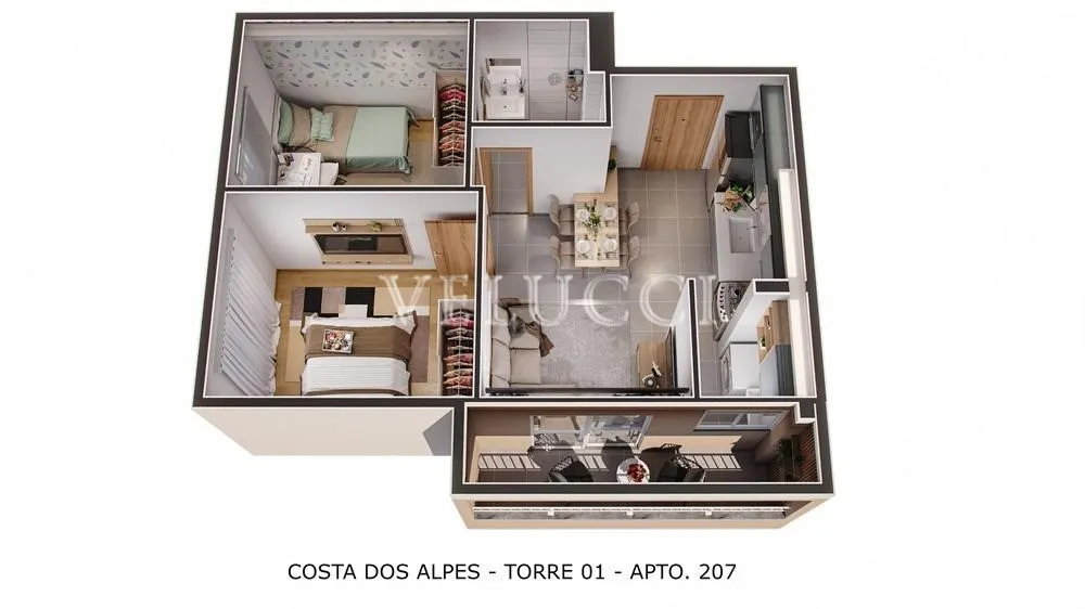 Apartamento, 2 quartos, 43 m² - Foto 6