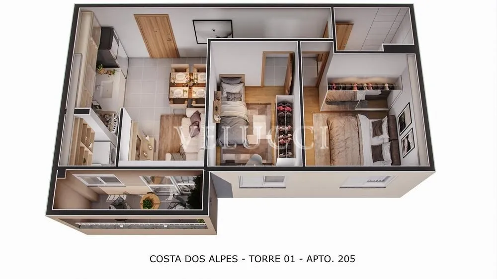 Apartamento, 2 quartos, 43 m² - Foto 3