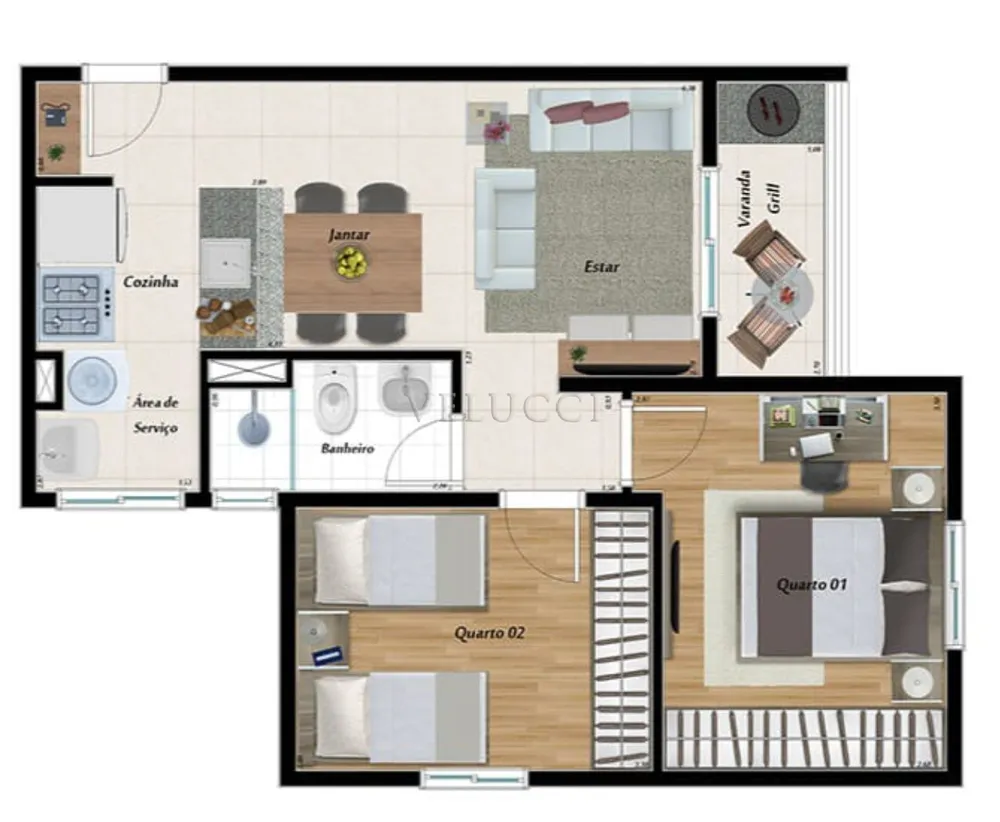 Apartamento, 2 quartos, 52 m² - Foto 16