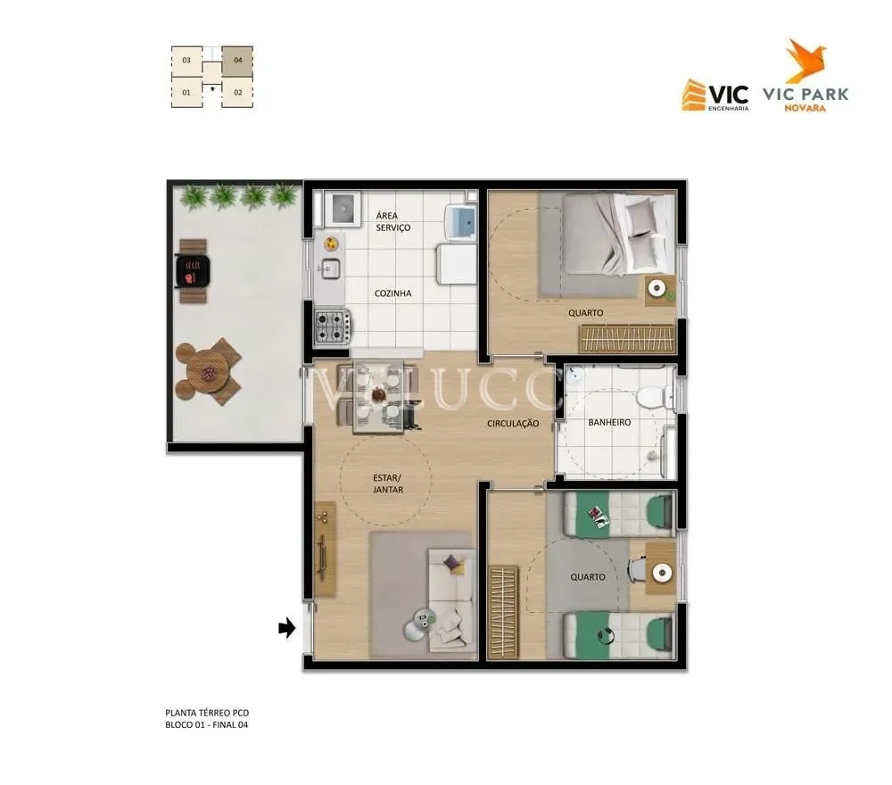 Apartamento, 2 quartos, 48 m² - Foto 14