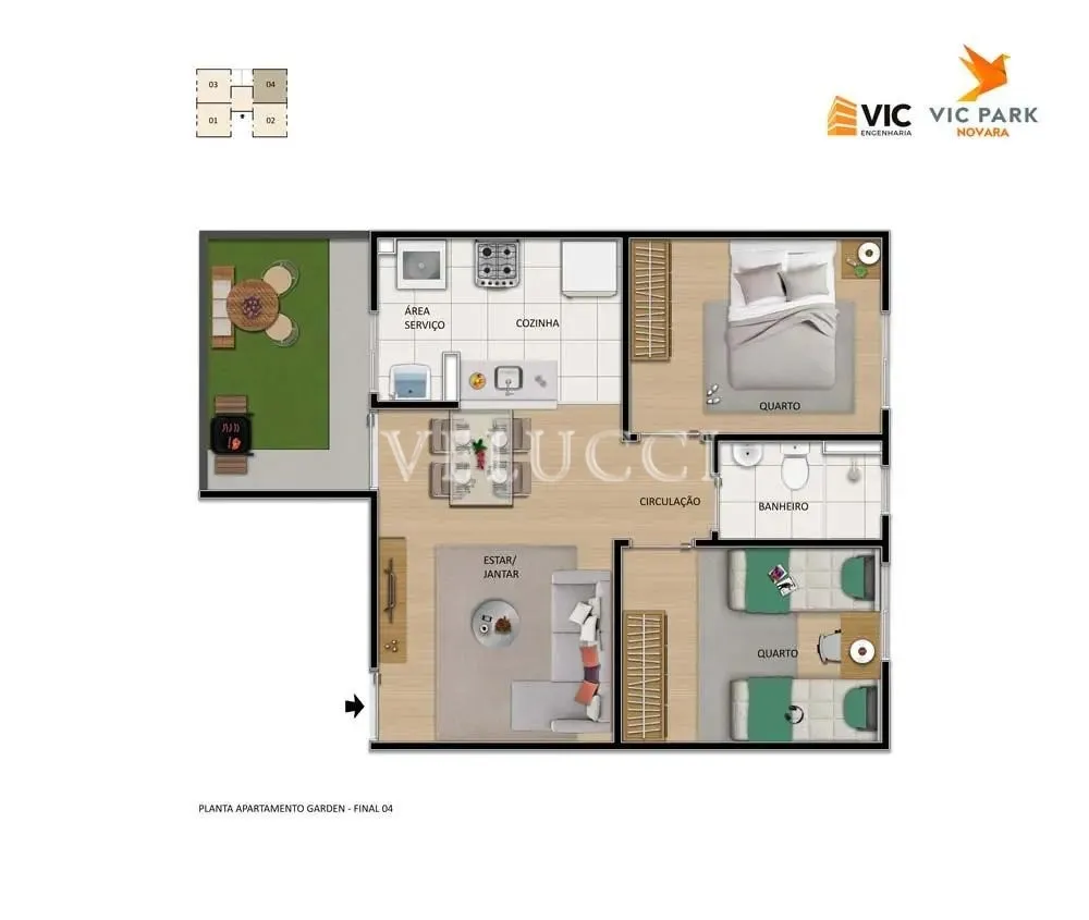 Apartamento, 2 quartos, 48 m² - Foto 5