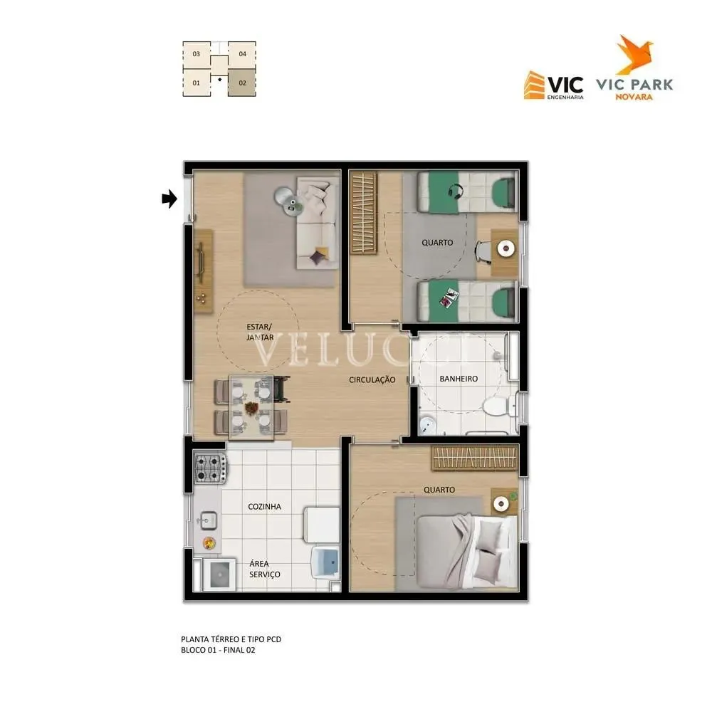 Apartamento, 2 quartos, 48 m² - Foto 10