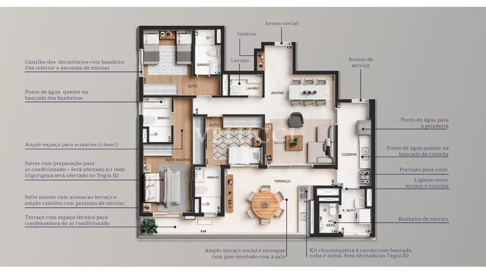 Apartamento, 3 quartos, 126 m² - Foto 2