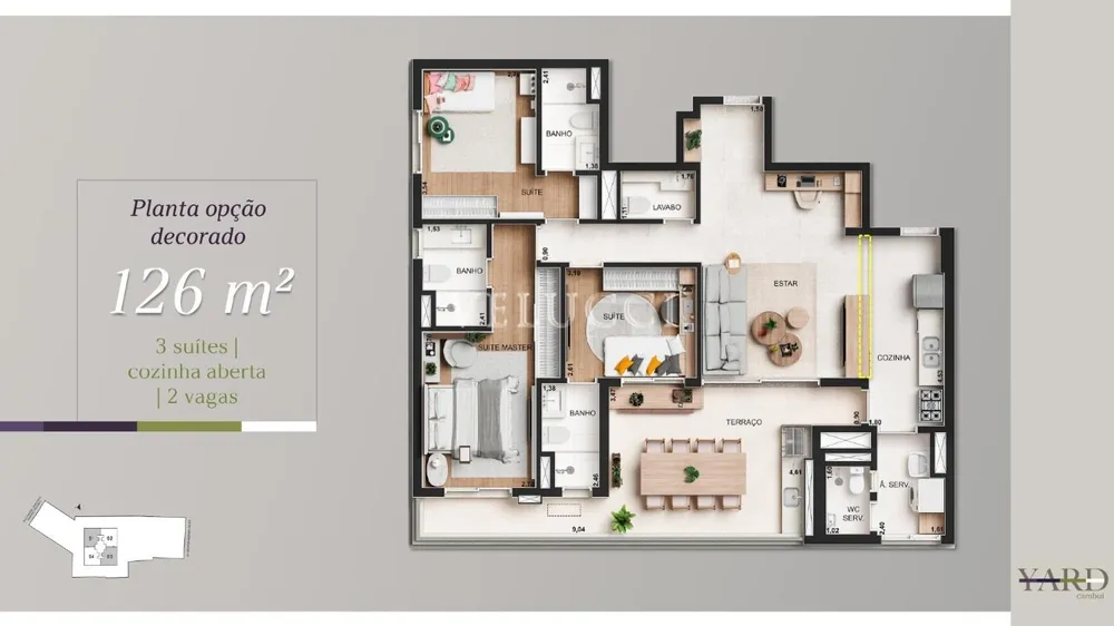 Apartamento, 3 quartos, 126 m² - Foto 11