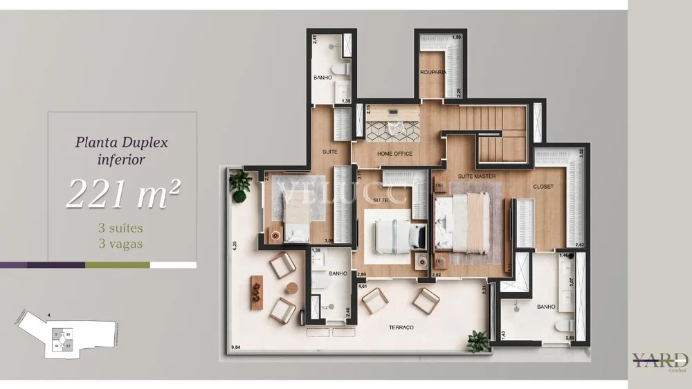 Apartamento, 3 quartos, 126 m² - Foto 1