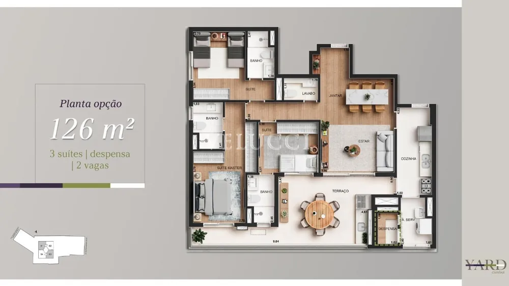 Apartamento, 3 quartos, 126 m² - Foto 8