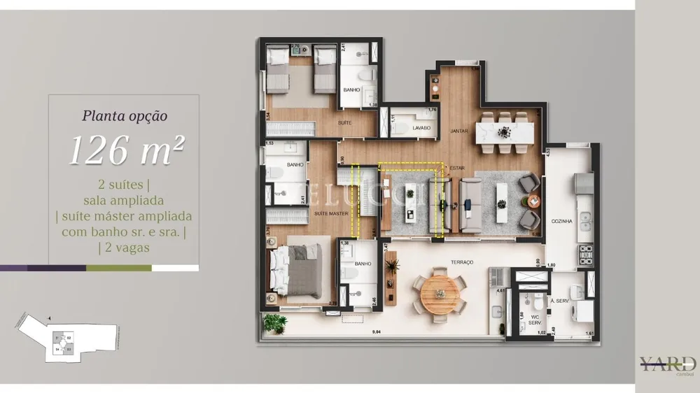 Apartamento, 3 quartos, 126 m² - Foto 5