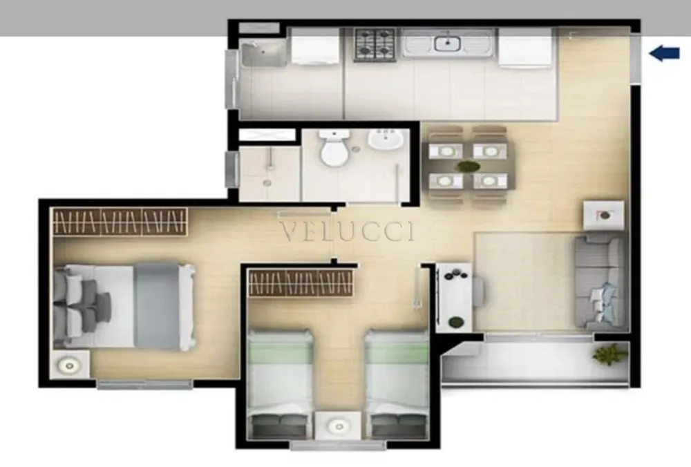 Apartamento, 2 quartos, 44 m² - Foto 8