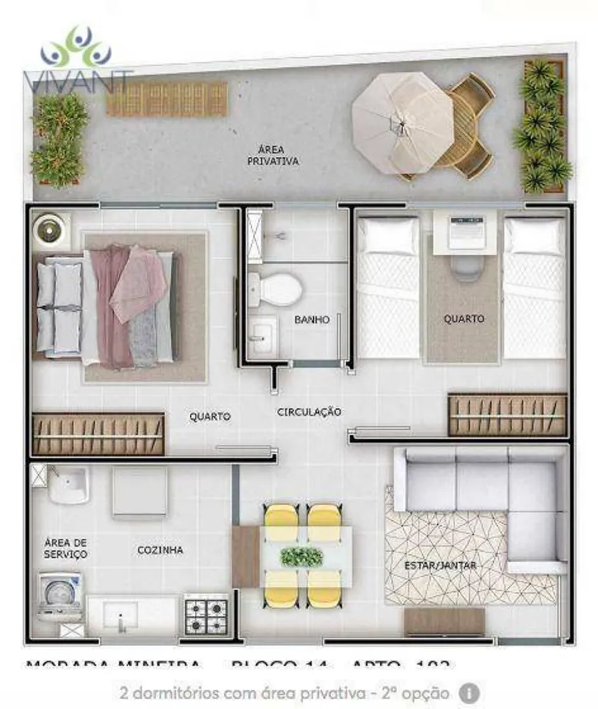 Apartamento, 2 quartos - Foto 11