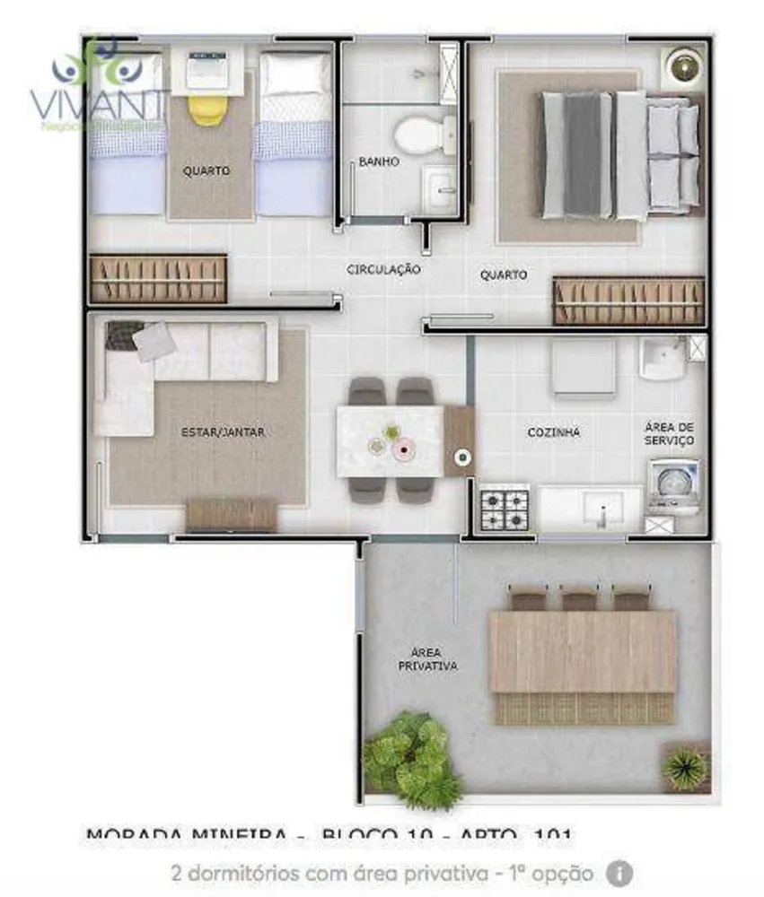 Apartamento, 2 quartos - Foto 12