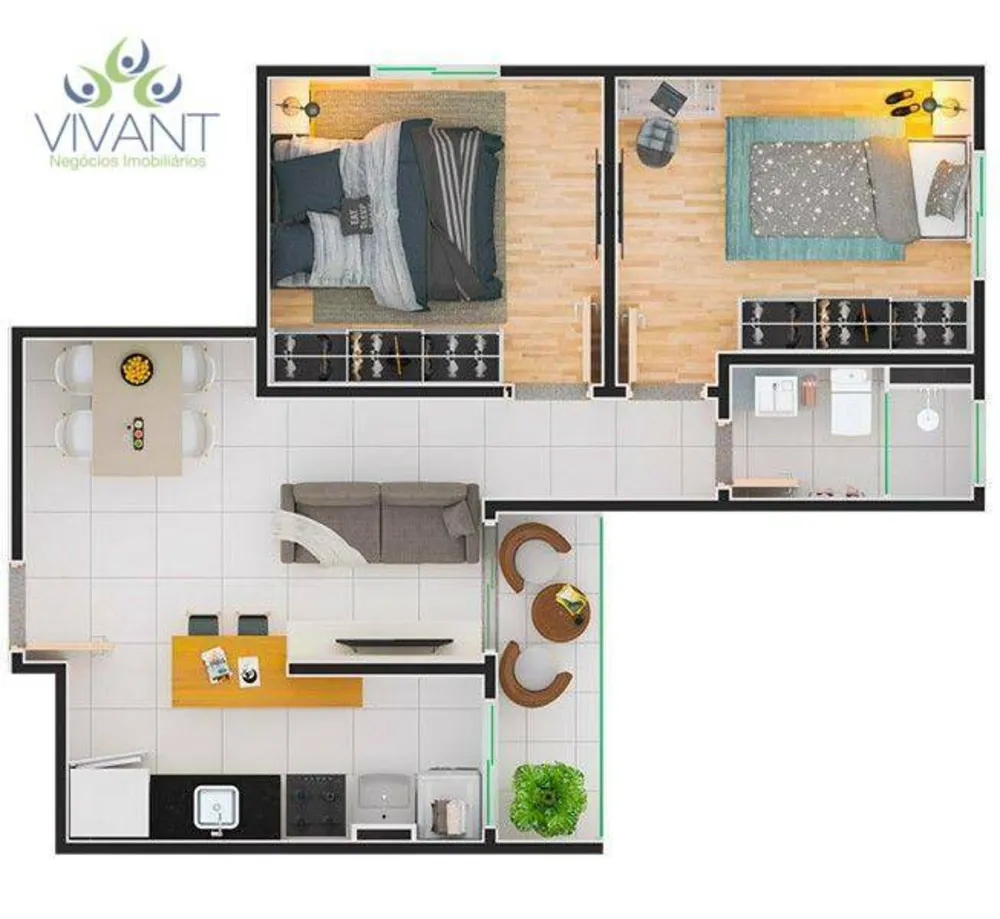 Apartamento, 2 quartos, 48 m² - Foto 5