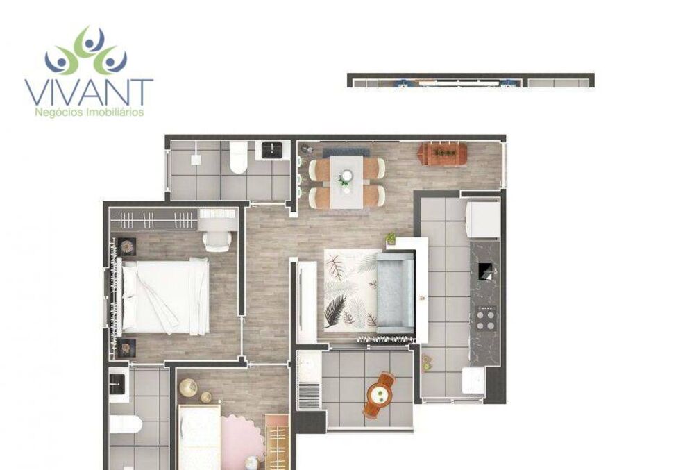 Apartamento à venda com 2 quartos, 53m² - Foto 4