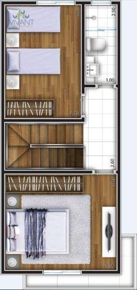 Sobrado, 2 quartos, 71 m² - Foto 14