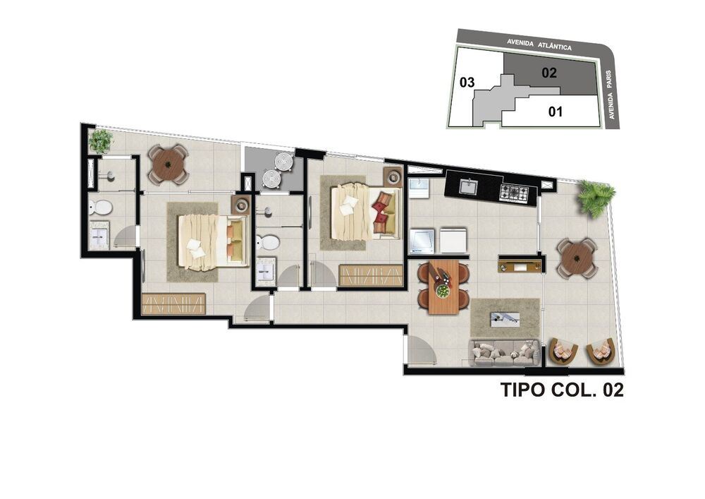 Apartamento, 2 quartos, 72 m² - Foto 9