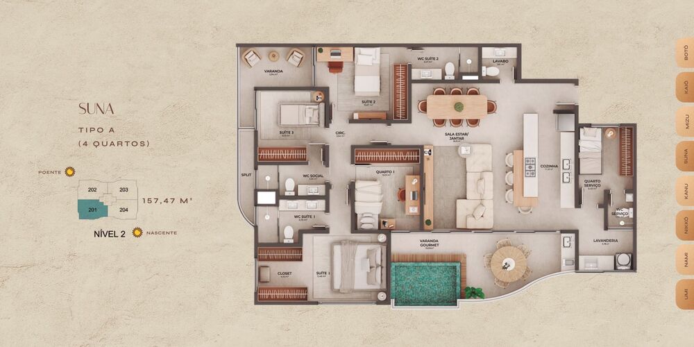 Apartamento à venda com 4 quartos, 143m² - Foto 5