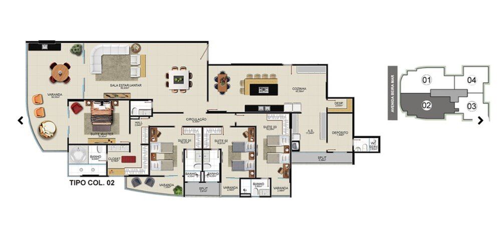 Apartamento, 4 quartos, 326 m² - Foto 2