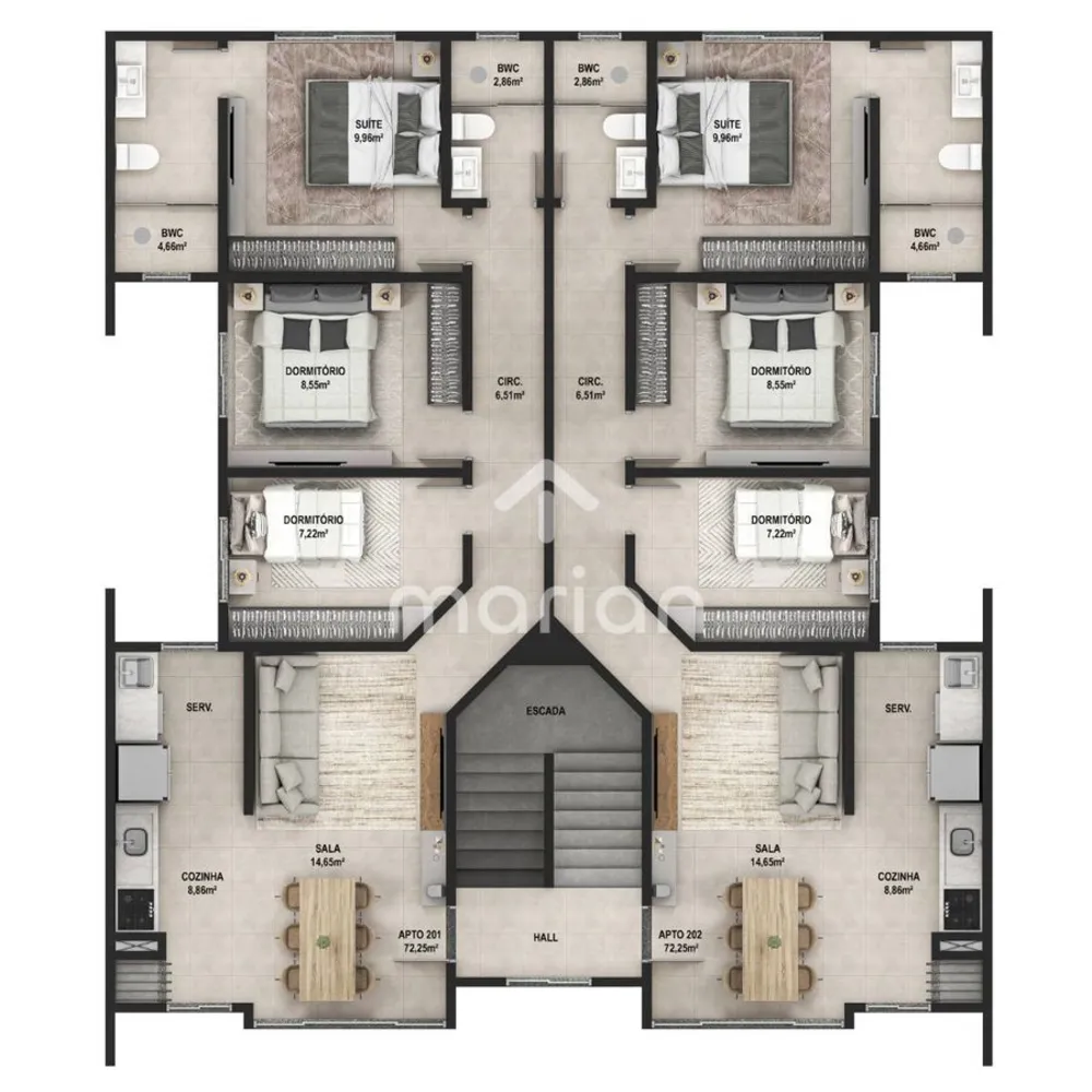 Apartamento, 3 quartos, 78 m² - Foto 7
