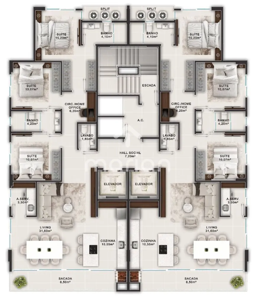 Apartamento, 3 quartos, 120 m² - Foto 9