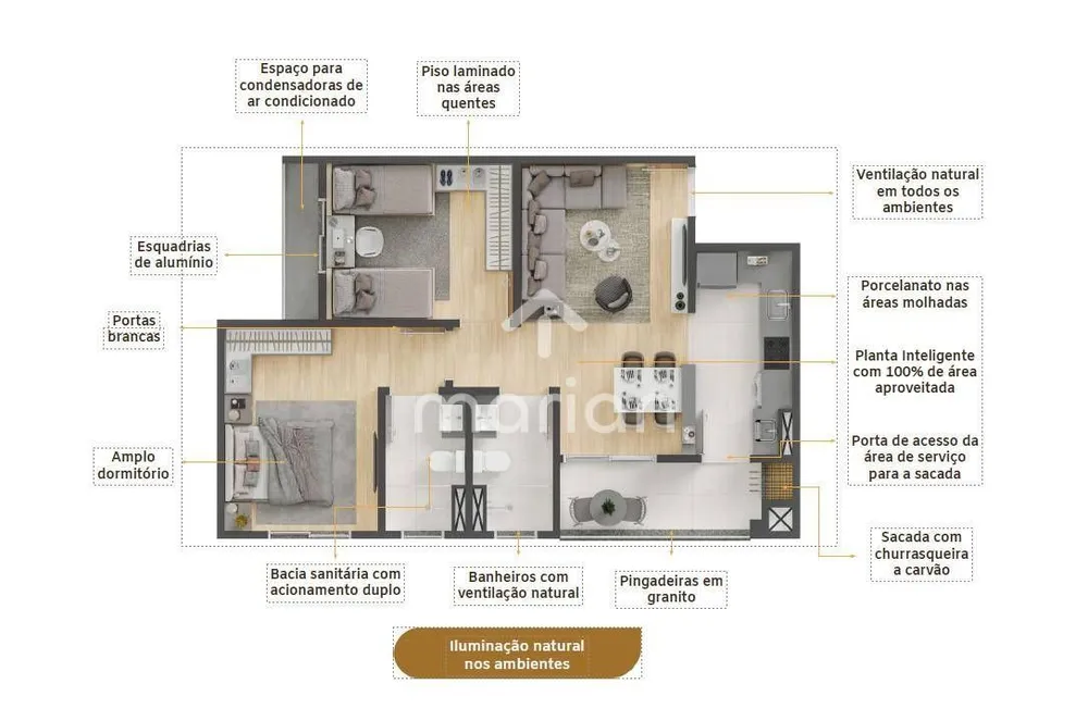 Apartamento, 2 quartos, 63 m² - Foto 7