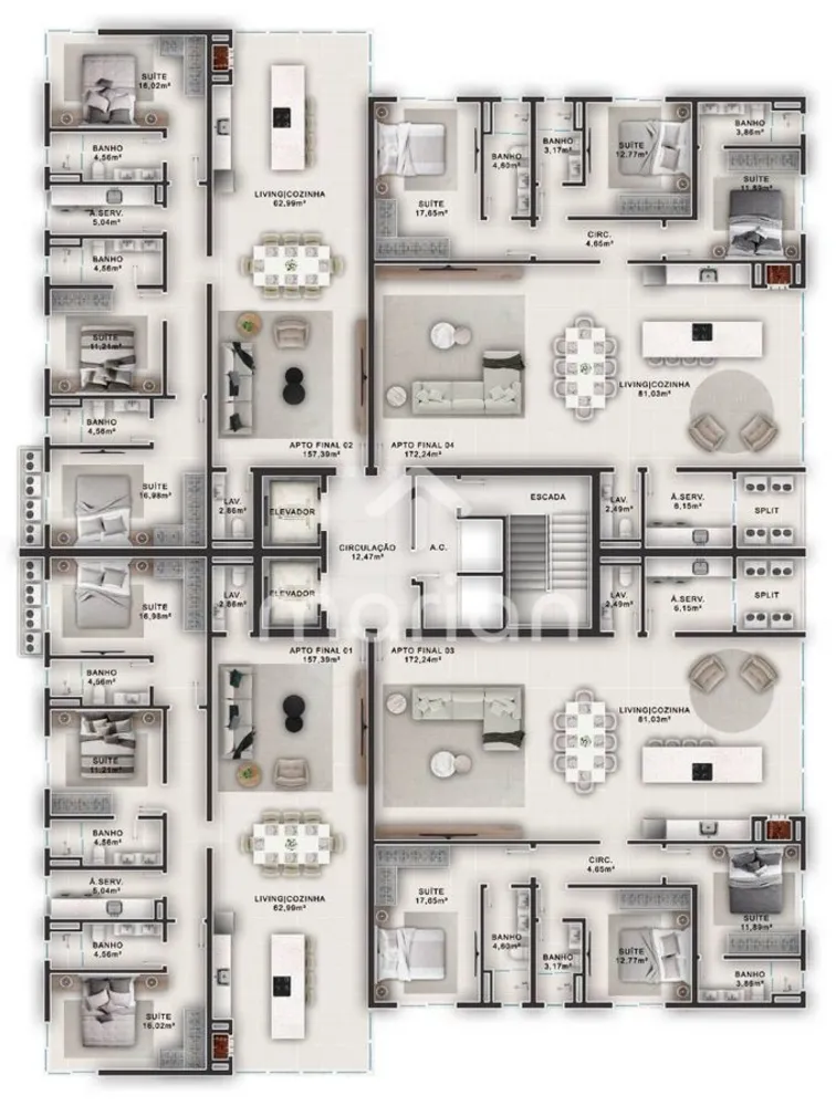 Apartamento, 3 quartos, 157 m² - Foto 9