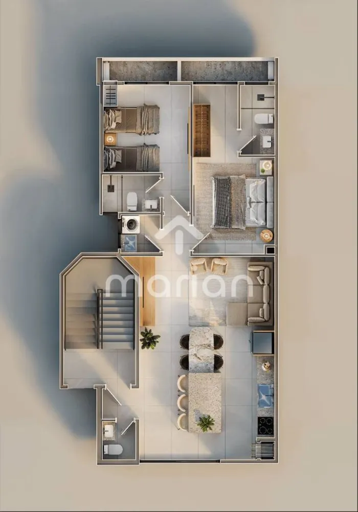 Apartamento, 2 quartos, 58 m² - Foto 3