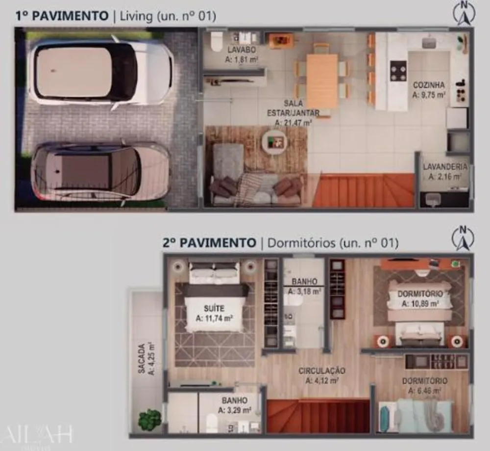 Casa, 3 quartos, 84 m² - Foto 2