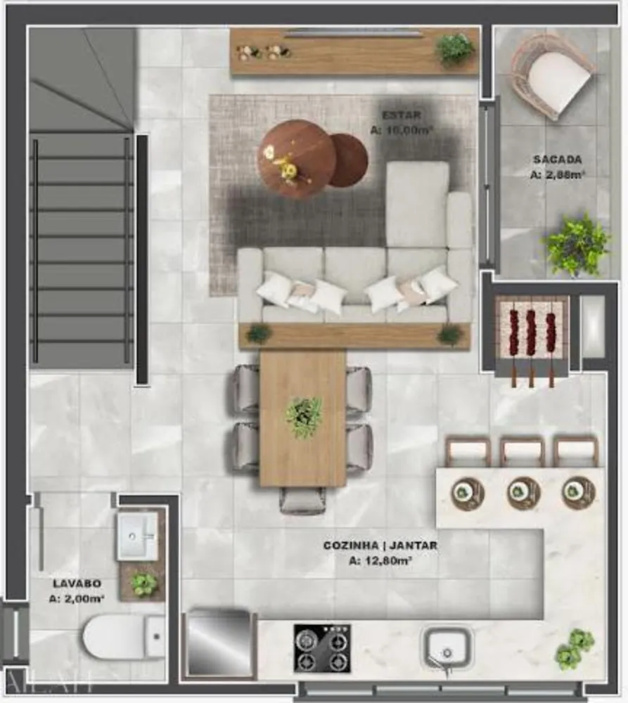 Casa, 2 quartos, 68 m² - Foto 1