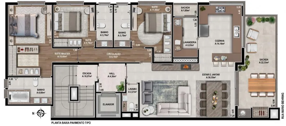 Apartamento, 3 quartos, 156 m² - Foto 4