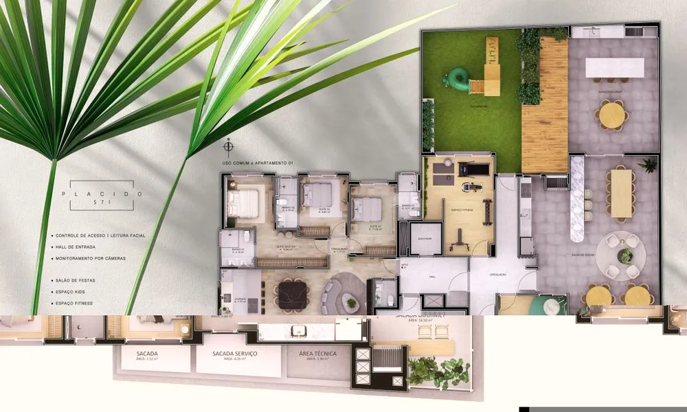 Apartamento, 3 quartos, 163 m² - Foto 1