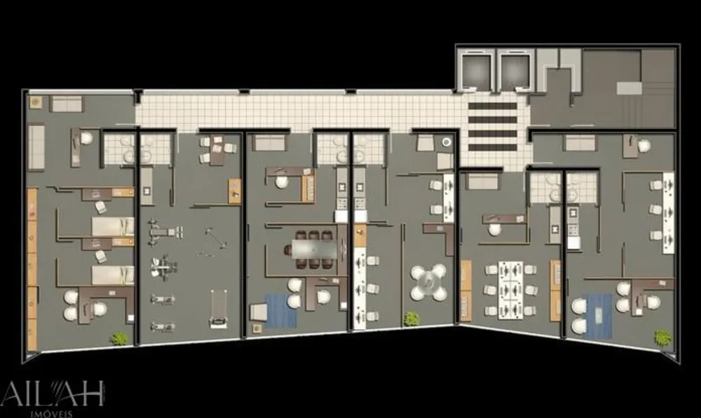 Loja-Salão, 46 m² - Foto 1