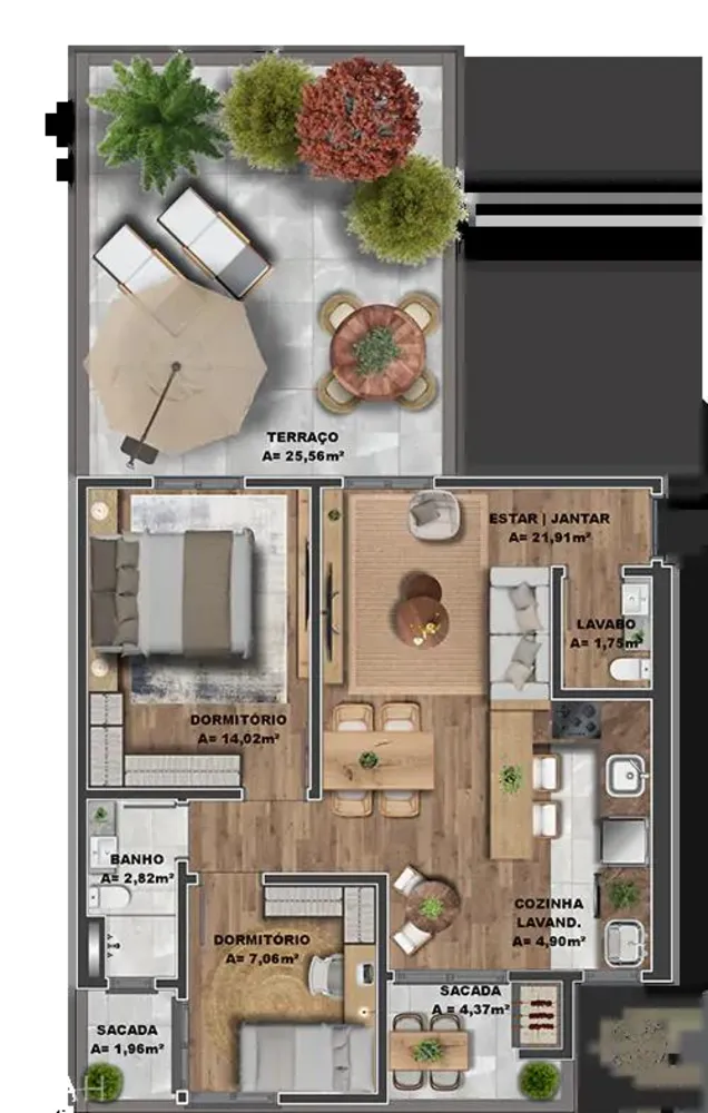 Apartamento, 2 quartos, 47 m² - Foto 8