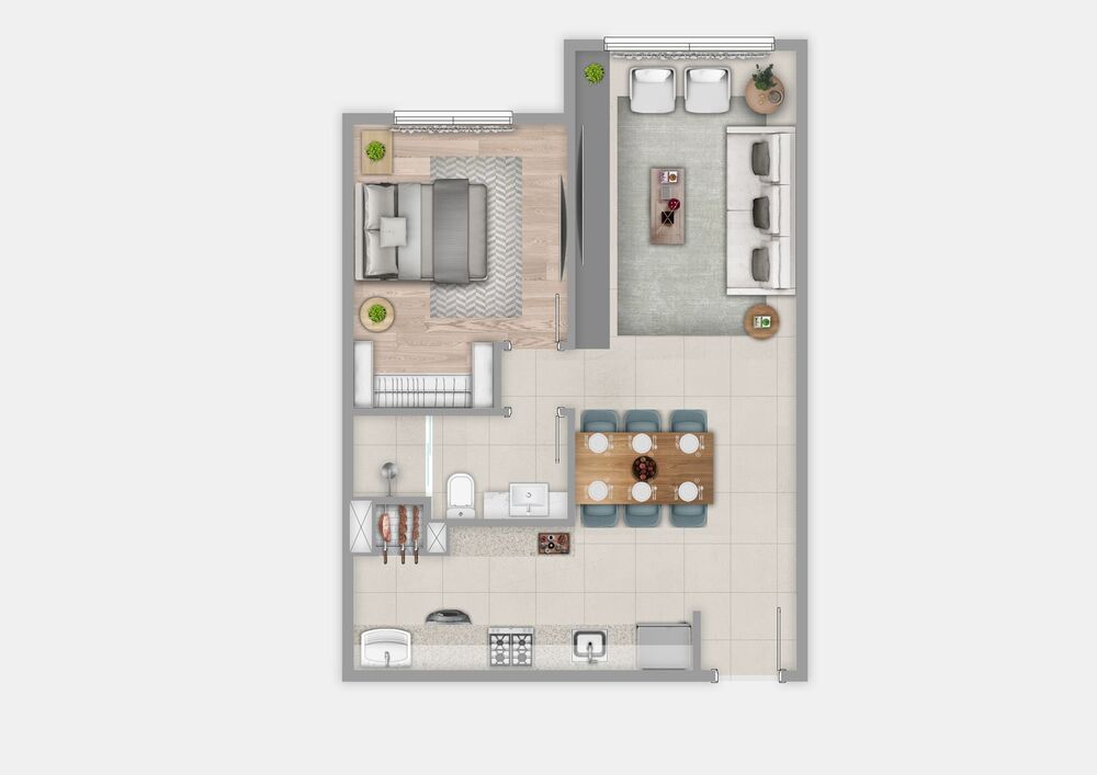 Apartamento à venda com 1 quarto, 50m² - Foto 30