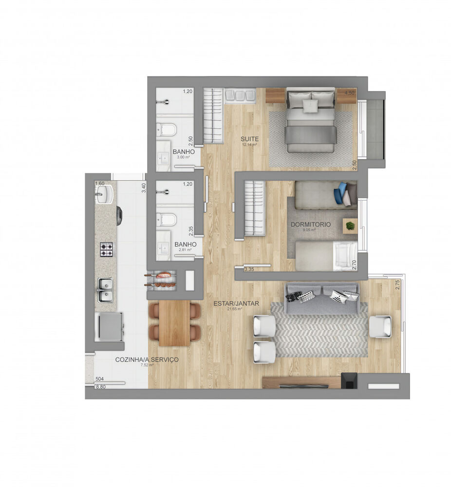 Apartamento à venda com 2 quartos, 72m² - Foto 16