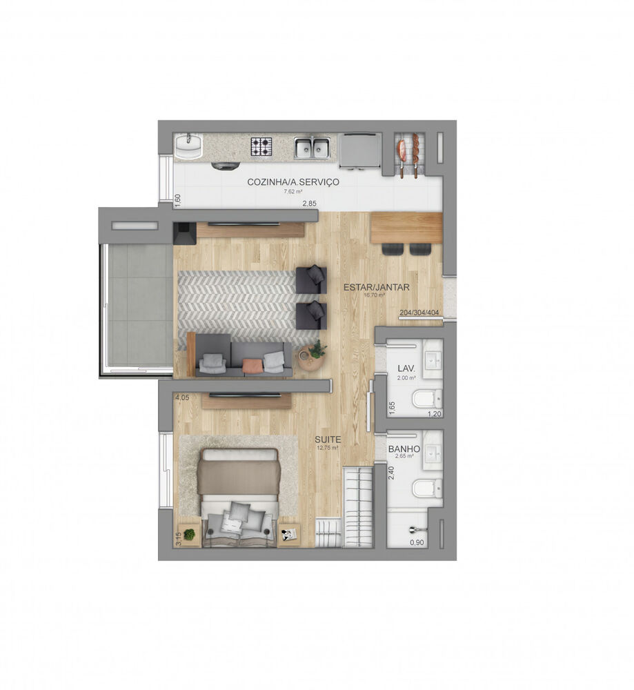 Apartamento à venda com 2 quartos, 72m² - Foto 8