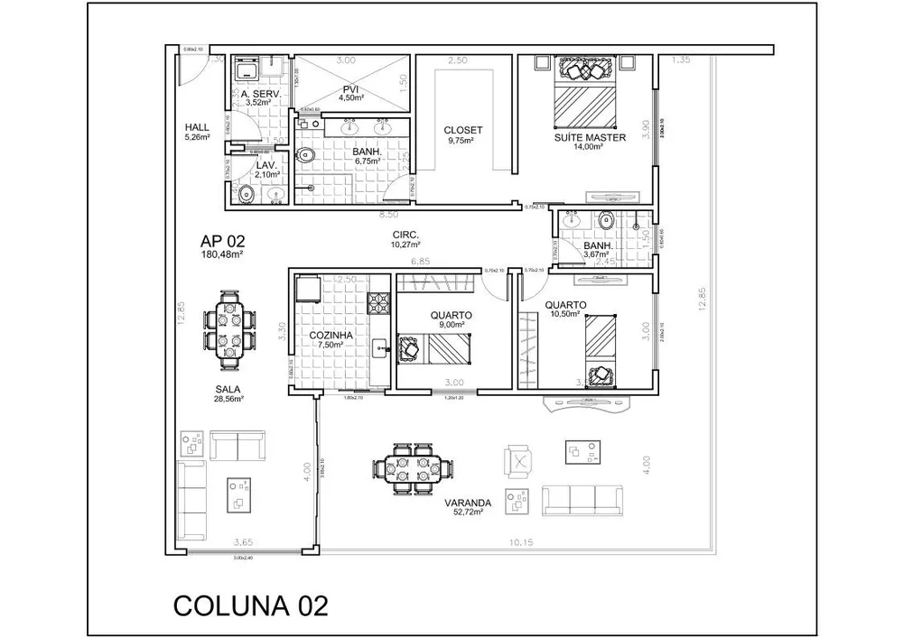 Apartamento, 3 quartos, 180 m² - Foto 4