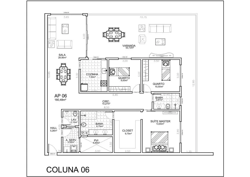 Apartamento, 3 quartos, 180 m² - Foto 29