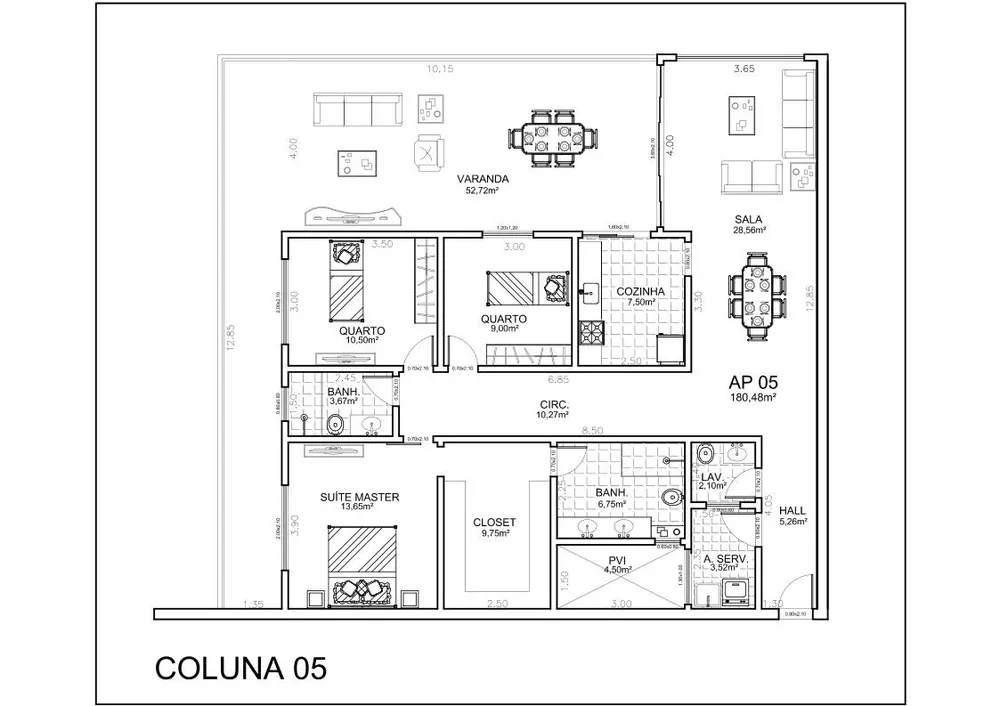 Apartamento, 3 quartos, 180 m² - Foto 16