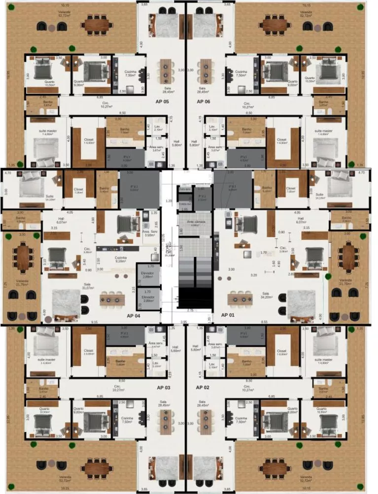 Apartamento, 3 quartos, 153 m² - Foto 12