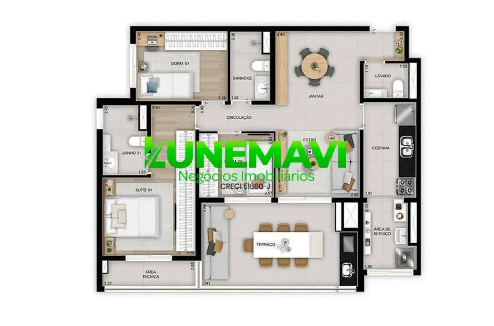 Apartamento, 3 quartos - Foto 2