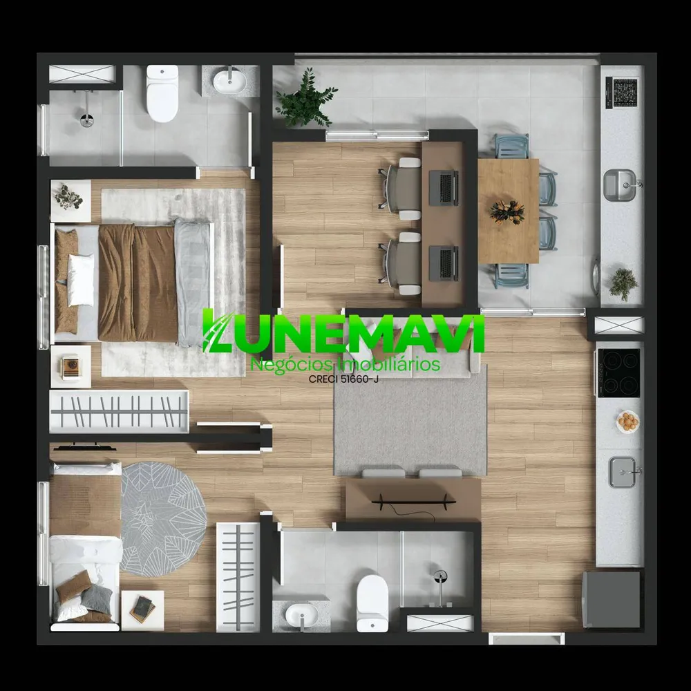 Apartamento, 2 quartos - Foto 11