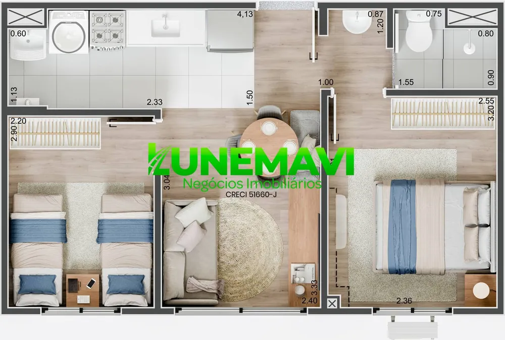Apartamento, 2 quartos - Foto 5