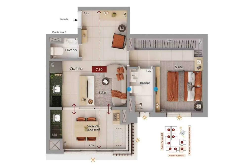 Apartamento, 1 quarto, 47 m² - Foto 11