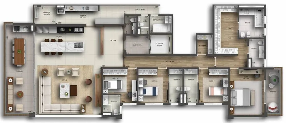 Apartamento, 4 quartos, 278 m² - Foto 17