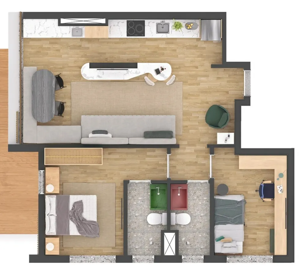 Apartamento, 1 quarto, 43 m² - Foto 8